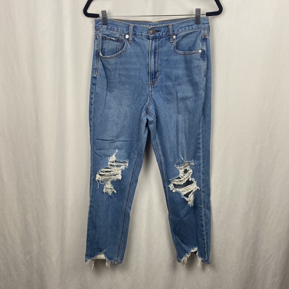 American Eagle Outfitters Distressed Blue Jeans - Picture 3 of 13